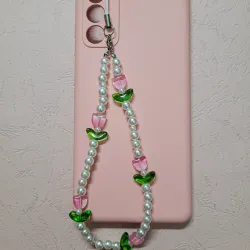 Phone strap de tulipanes