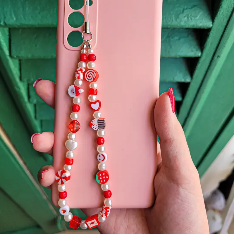 Phone strap rojo