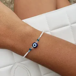 Pulsera finita de ojo turco