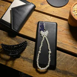 White phone strap