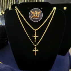 Cadena Mónaco fina con dije