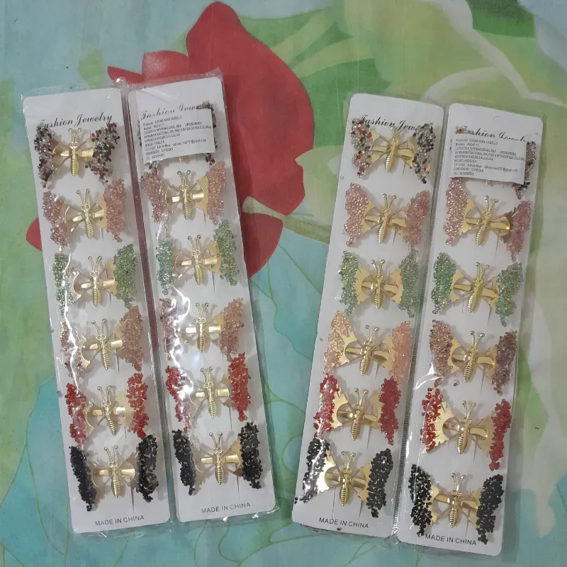 Evillas mariposas móvibles con perlas 