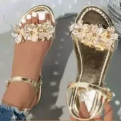 Sandalias doradas # 36