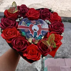 Corazón con bombones