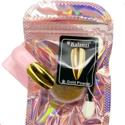 Espejo dorado y plateado