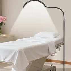 Lámpara medialuna con pedestal