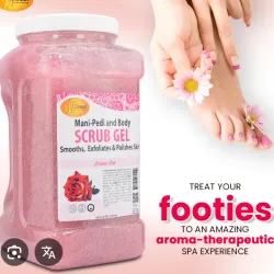 Pedí scrub exfoliante de rosas