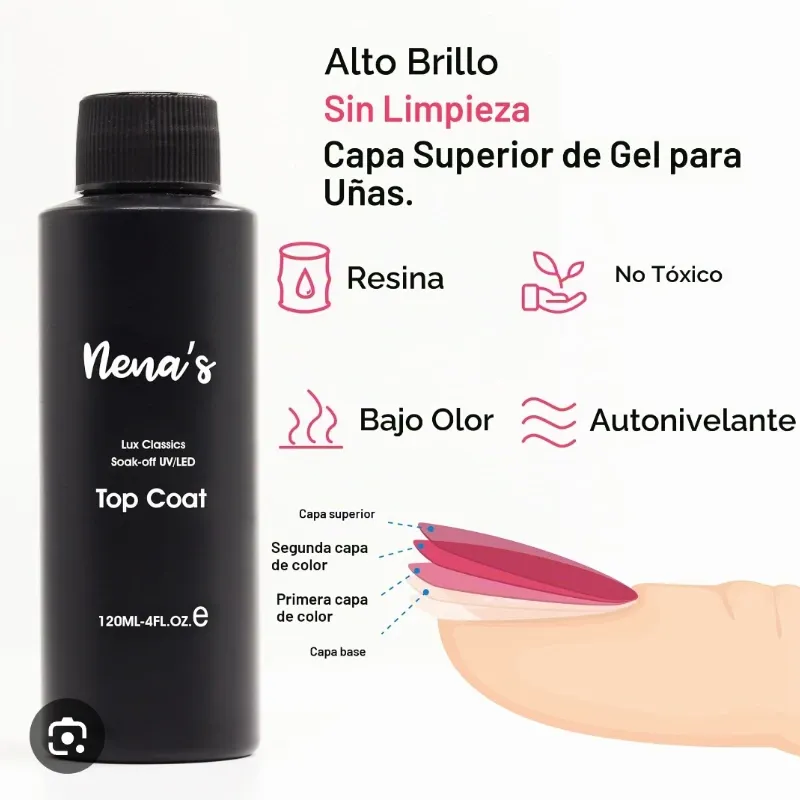Pinta de top coat Nena's