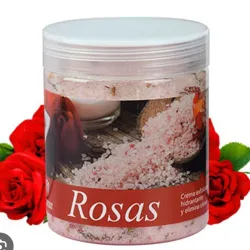Sales exfoliantes de rosa