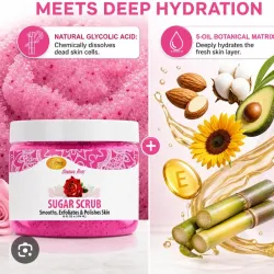 Sugar scrub exfoliante de rosas