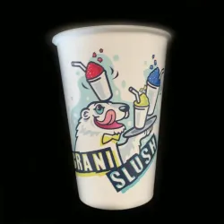 Vaso de acero blanco