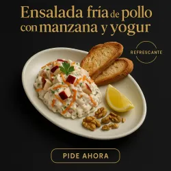 Ensalada Fría De Pollo Con Manzana Y Yogur
