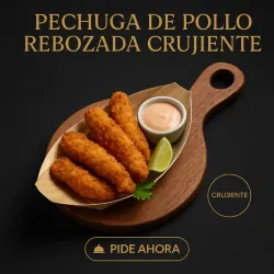 Pechuga De Pollo Rebozada Crujiente 