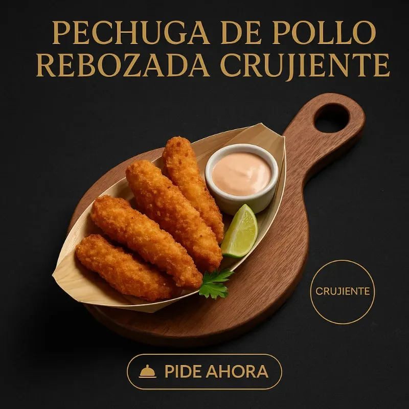 Pechuga De Pollo Rebozada Crujiente 
