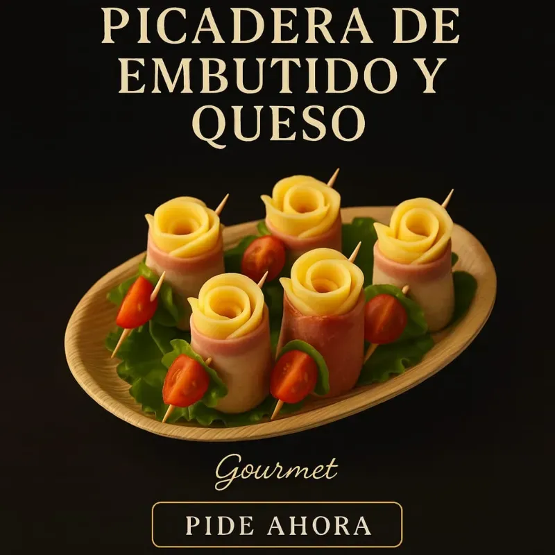 Picadera de jamón, chorizo y queso 