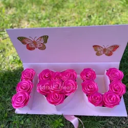 Caja I❤️U Rosas