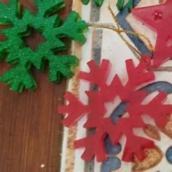 Adorno de resina "Destello navideño"