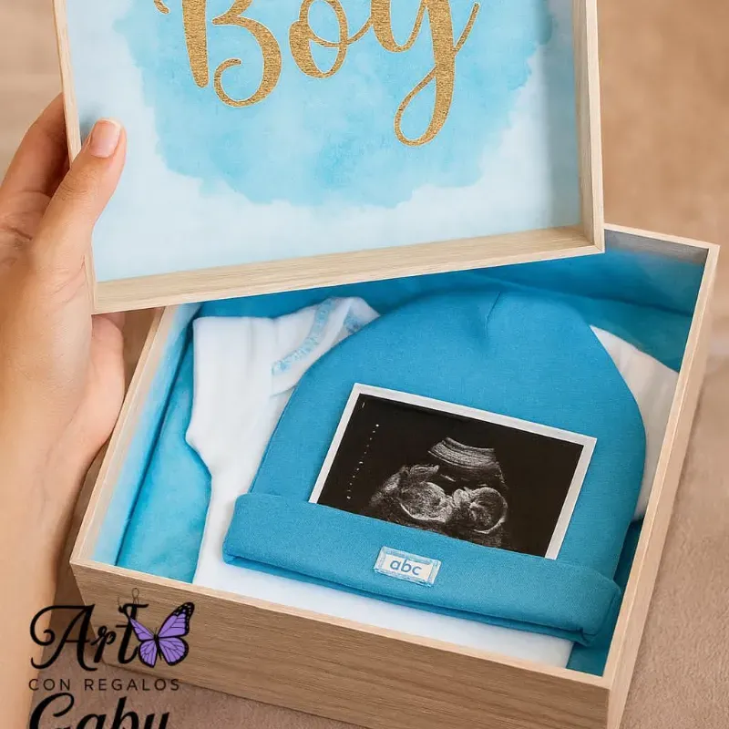🎁 Cajita Sorpresa para la Revelación de Género 🎉