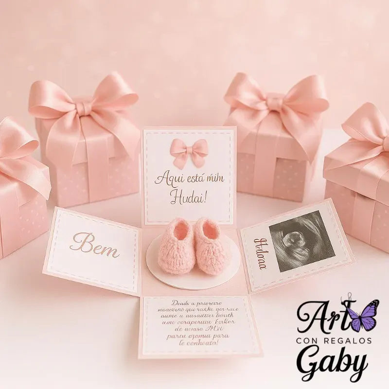 🎁 Cajita Sorpresa para la Revelación de Género 🎀