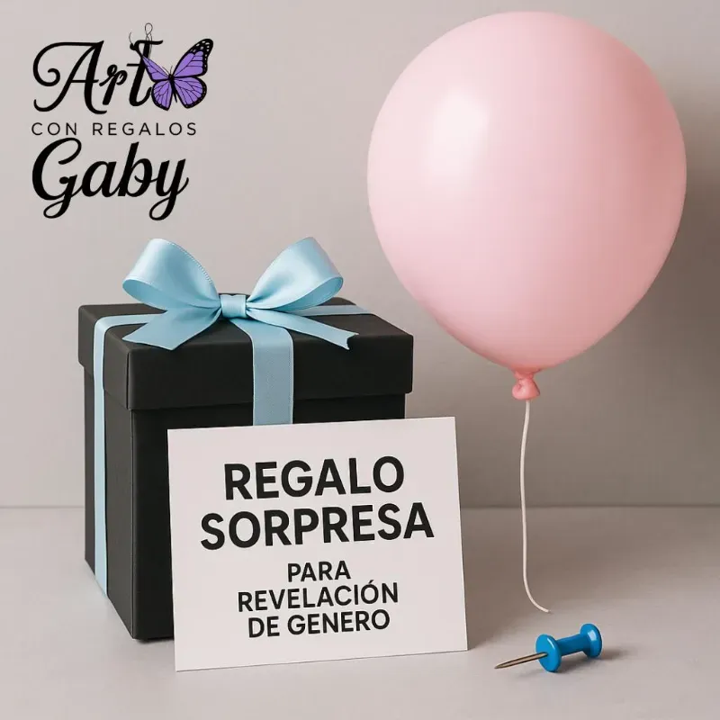 🎉 Cajita Sorpresa para la Revelación de Género 🎈