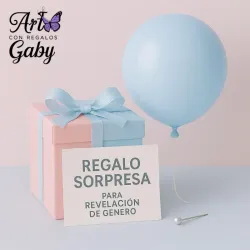 🎉 Cajita Sorpresa para la Revelación de Género 🎈