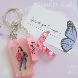 Llaveritos rectangulares con fotos 