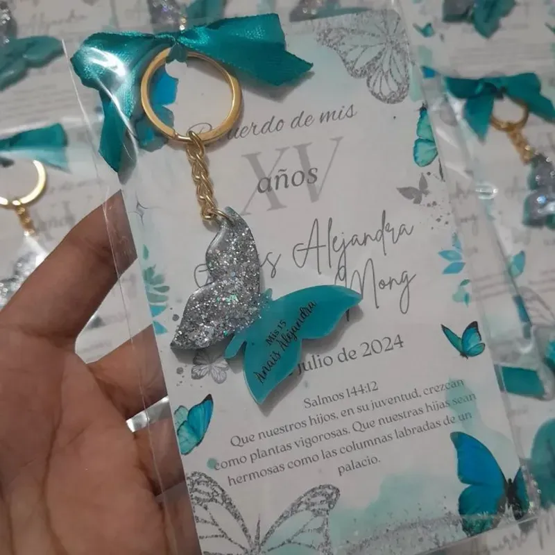 Llaveros  formas de mariposas 