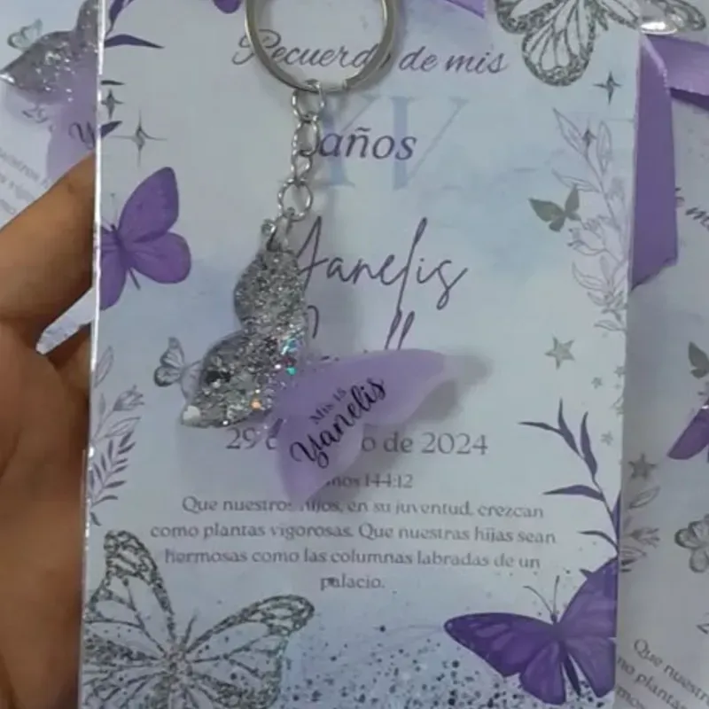 Llaveros  formas de mariposas 