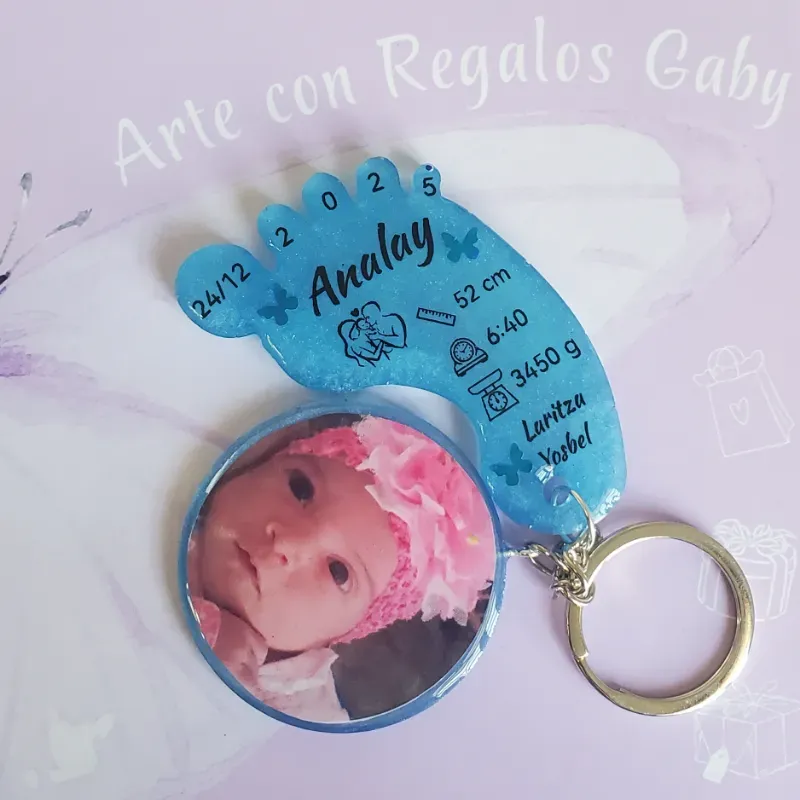 Llaveros con forma de pies 