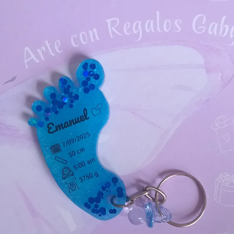 Llaveros con forma de pies 