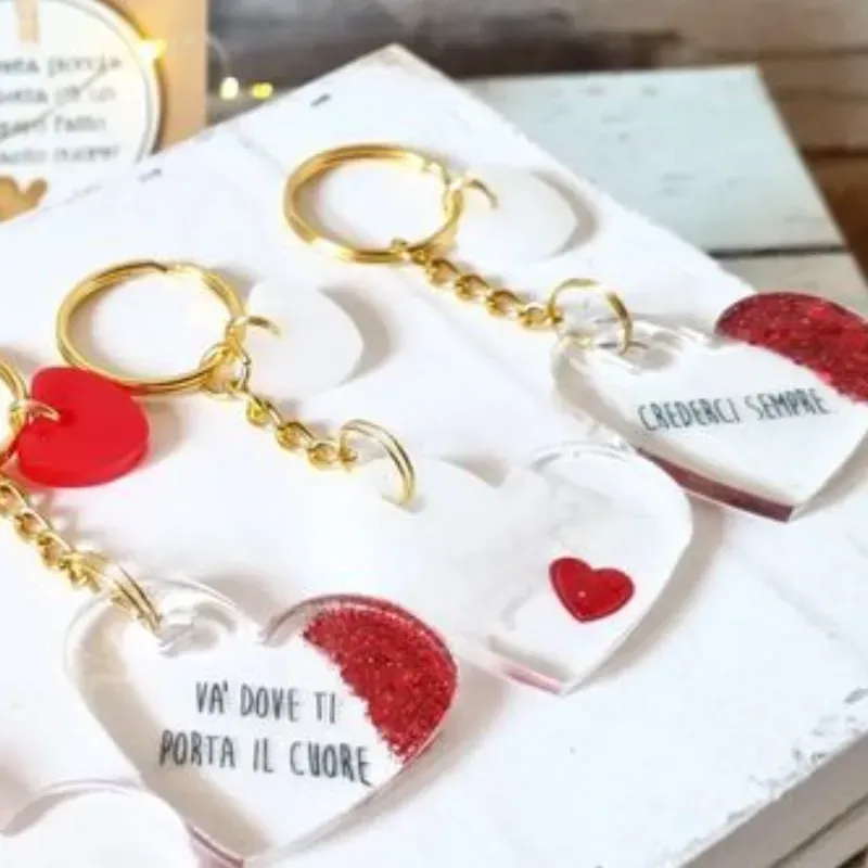 Llaveros forma de corazón 