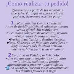Pasos para realizar tus pedidos e info de tiempo de creación y entrega de los mismos
