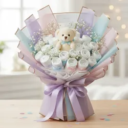 Ramo de Pañales con Peluche