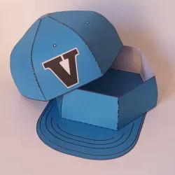 Caja Dulcero "Gorra 3D" Personalizada