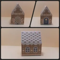 1 Pcs caja casita de jengibre