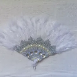 Abanico de plumas para obbatala/ Oshanla