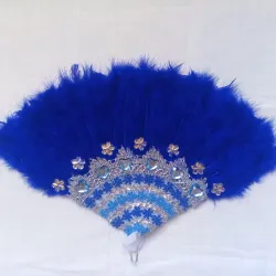 Abanico de plumas para Yemaya