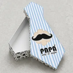Caja Temática "Corbata Stripes & Mustache" 👔💙
