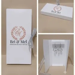 Caja Tríptico Auto Armable para Aretes – Plantilla Digital PDF