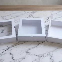 Caja Vitrina Minimalista - Blanco Mate