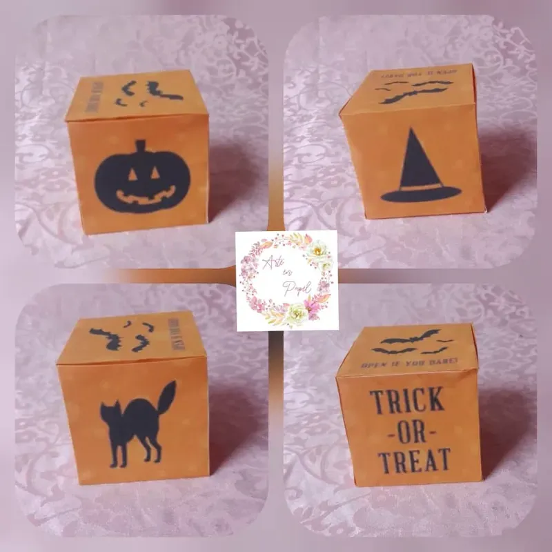 10 Pcs Cajita 🍊 Halloween 