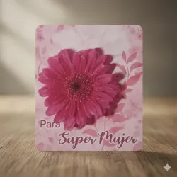 Gerbera Fucsia ("Para una Super Mujer")
