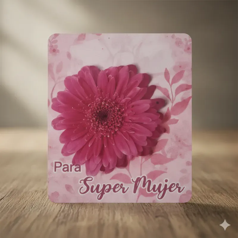 Gerbera Fucsia ("Para una Super Mujer")