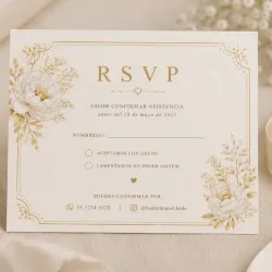 Tarjetas de Confirmación RSVP Premium