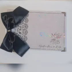 Libro de firma blanco y negro