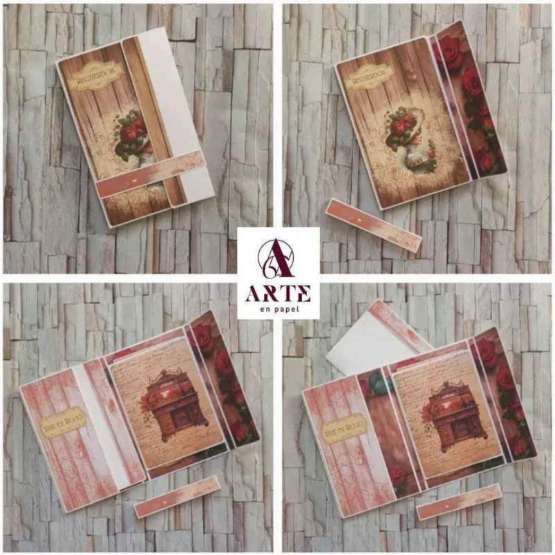 Mini Álbum Rosa Victoriana