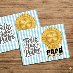 Tarjeta Porta-Chocolate "Papá Número 1" 🏅