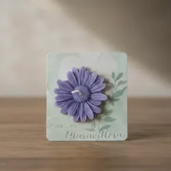 Vela Artesanal "Margarita: Gratitud y Calma" 💜