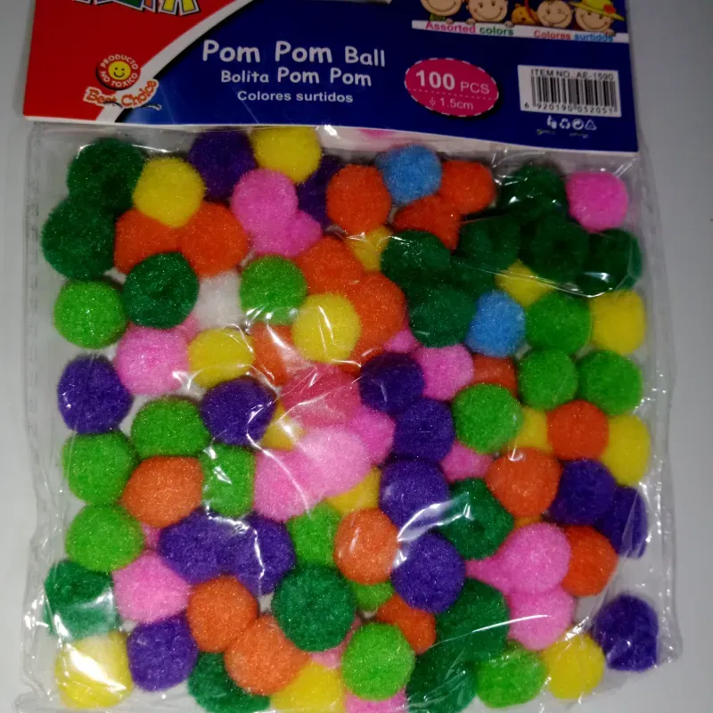 Pompones  de 1cm paq de 100 