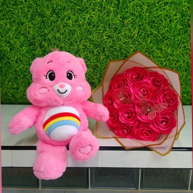 Osito + Ramo de rosas 